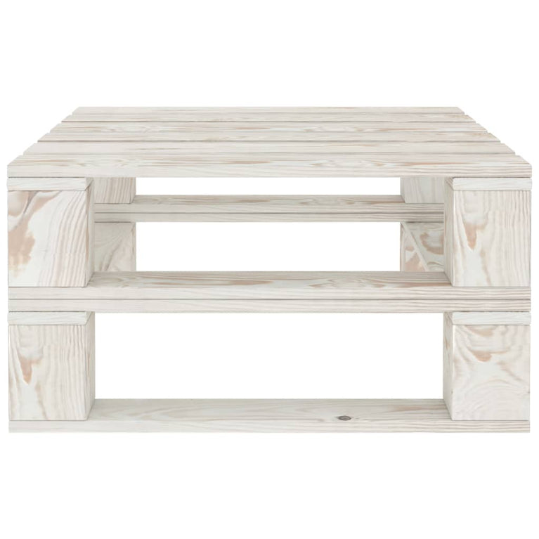 Tuintafel pallet hout wit MeubelReus