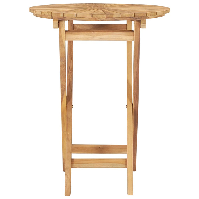 Tuintafel inklapbaar Ø60 cm massief teakhout MeubelReus