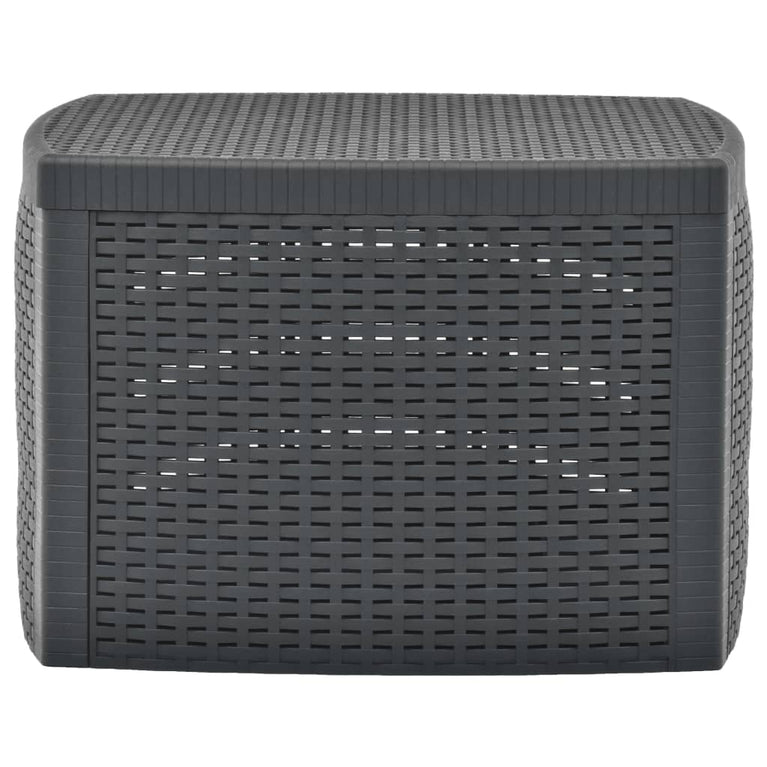 Bijzettafel 54x54x36,5 cm kunststof antraciet MeubelReus