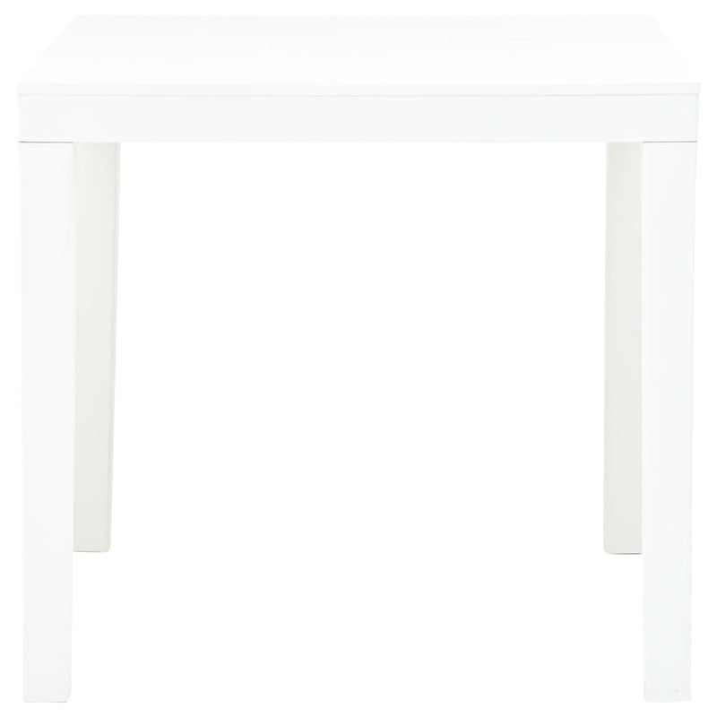 Tuintafel 78x78x72 cm kunststof wit MeubelReus