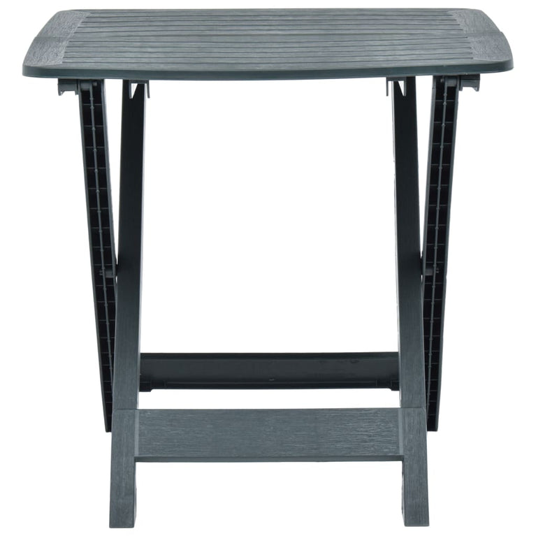Tuintafel inklapbaar 79x72x70 cm kunststof groen MeubelReus