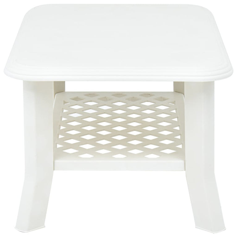 Salontafel 90x60x46 cm kunststof wit MeubelReus