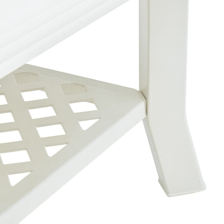 Salontafel 90x60x46 cm kunststof wit MeubelReus