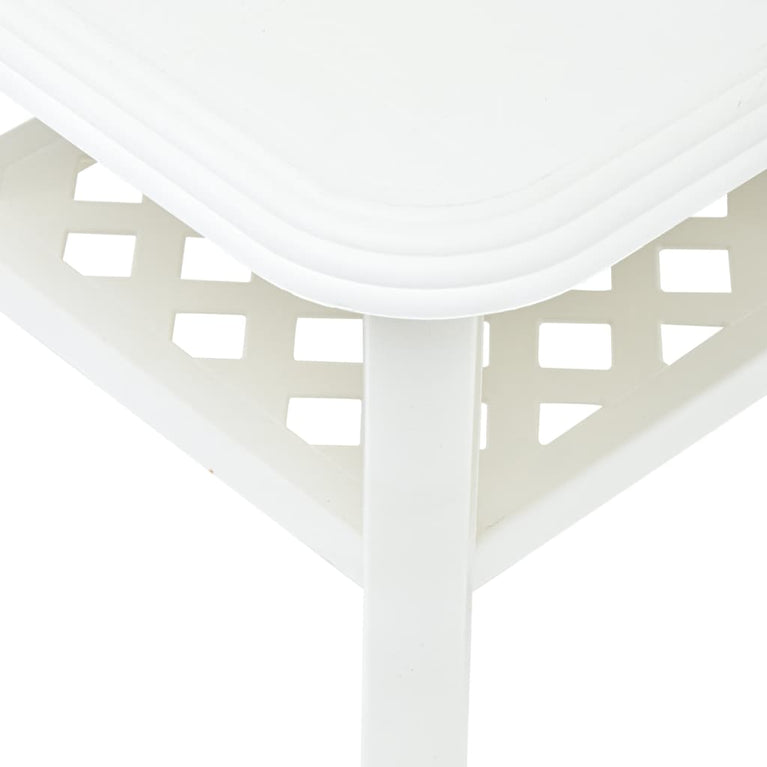 Salontafel 90x60x46 cm kunststof wit MeubelReus