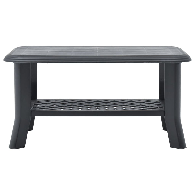 Salontafel 90x60x46 cm kunststof antraciet MeubelReus