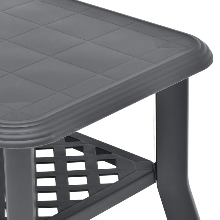 Salontafel 90x60x46 cm kunststof antraciet MeubelReus