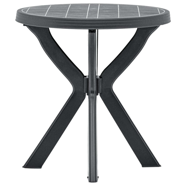Bistrotafel Ø70 cm kunststof antraciet MeubelReus