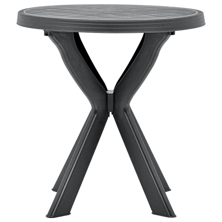 Bistrotafel Ø70 cm kunststof antraciet MeubelReus