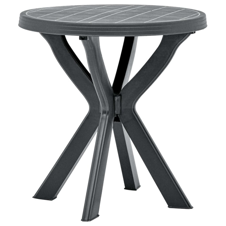 Bistrotafel Ø70 cm kunststof antraciet MeubelReus
