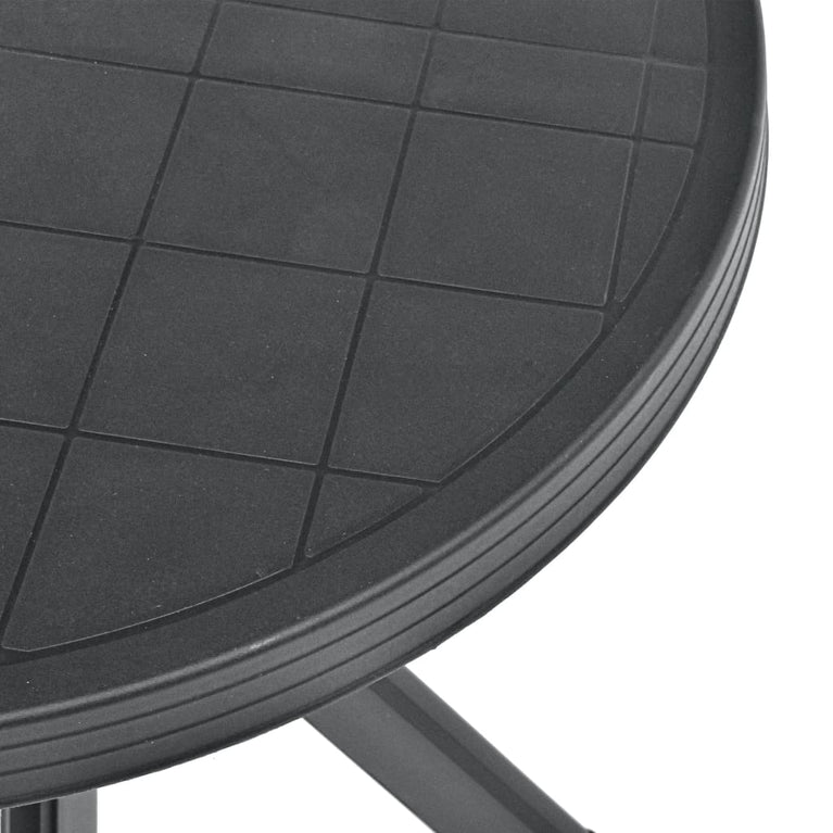 Bistrotafel Ø70 cm kunststof antraciet MeubelReus