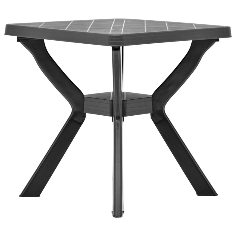 Bistrotafel 70x70x72 cm kunststof antraciet MeubelReus
