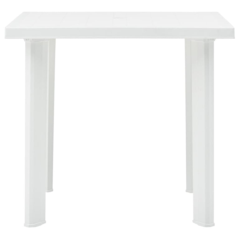 Tuintafel 80x75x72 cm kunststof wit MeubelReus