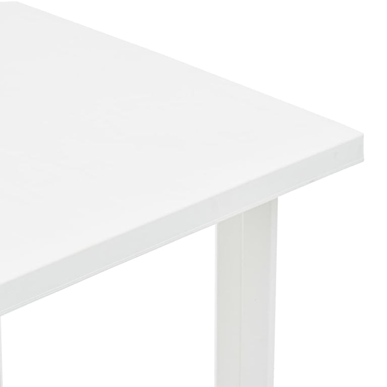 Tuintafel 80x75x72 cm kunststof wit MeubelReus