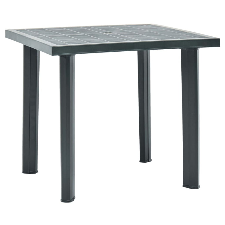 Tuintafel 80x75x72 cm kunststof groen MeubelReus