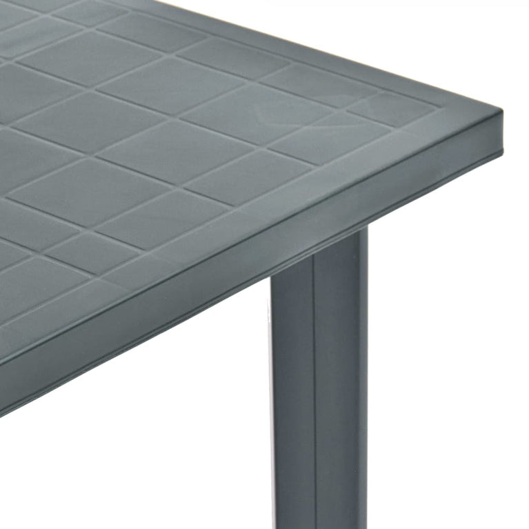Tuintafel 80x75x72 cm kunststof groen MeubelReus