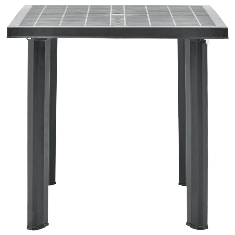 Tuintafel 80x75x72 cm kunststof antraciet MeubelReus