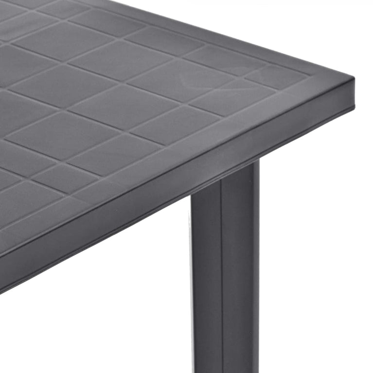 Tuintafel 80x75x72 cm kunststof antraciet MeubelReus
