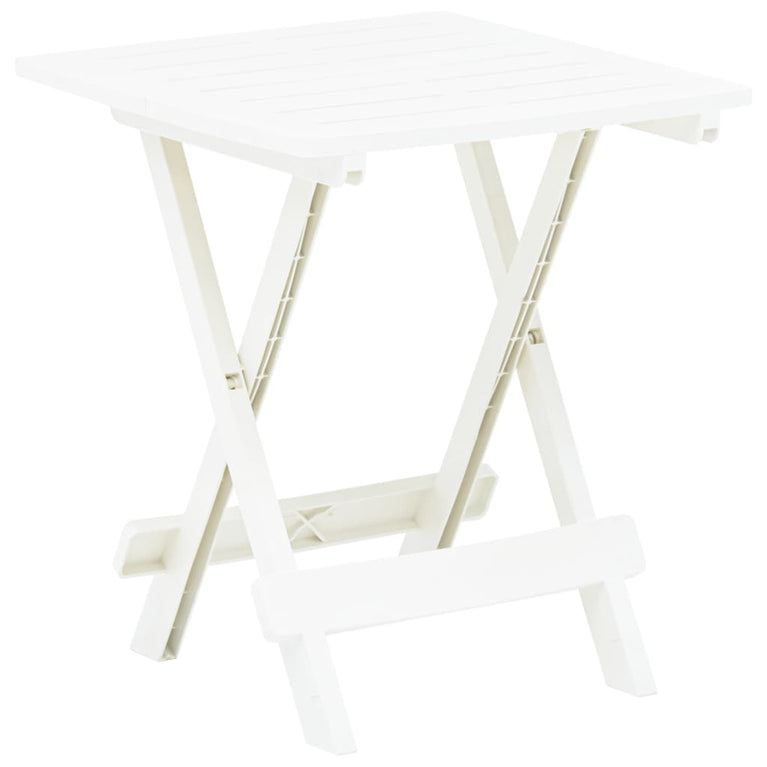 Tuintafel inklapbaar 45x43x50 cm kunststof wit MeubelReus