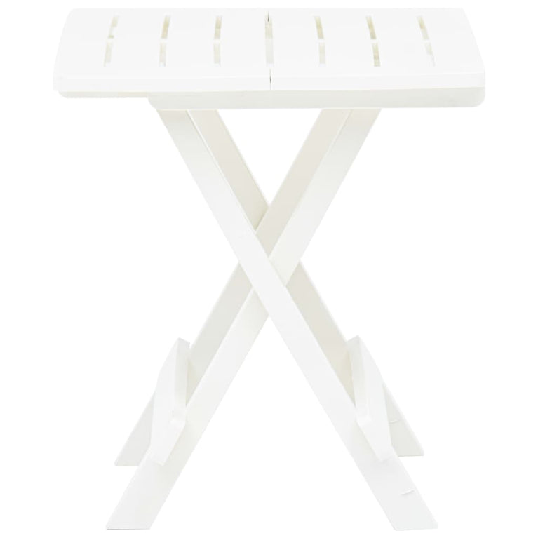 Tuintafel inklapbaar 45x43x50 cm kunststof wit MeubelReus
