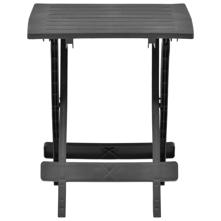 Tuintafel inklapbaar 45x43x50 cm kunststof antraciet MeubelReus