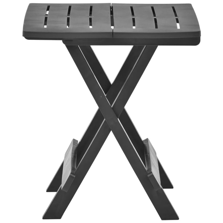 Tuintafel inklapbaar 45x43x50 cm kunststof antraciet MeubelReus