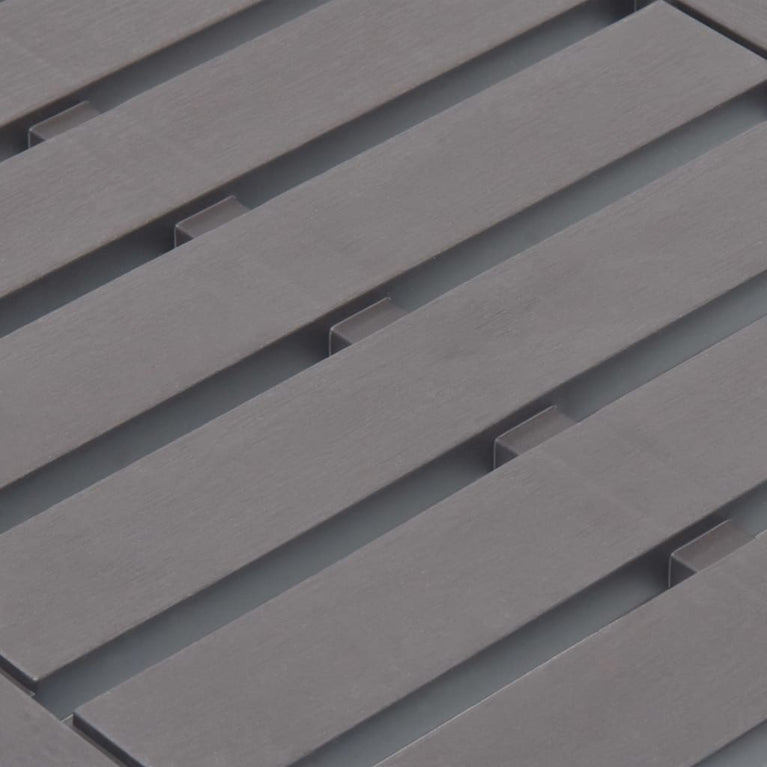 Tuintafel 78x55x38 cm kunststof mokkakleurig MeubelReus