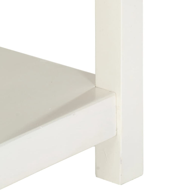 Salontafel verlengbaar 90x(45-90)x45 cm massief mangohout wit MeubelReus