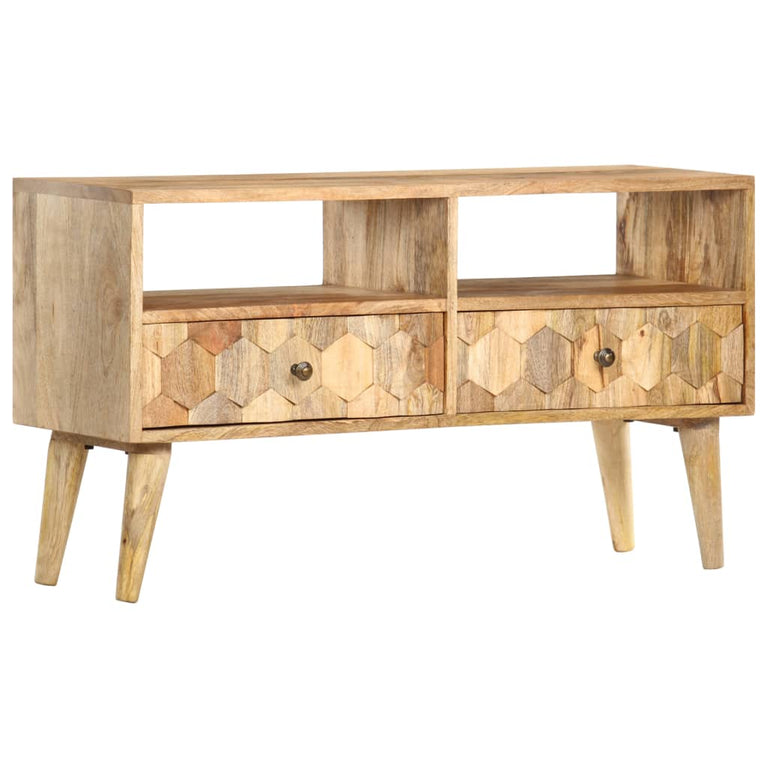 Tv-meubel 90x30x50 cm massief mangohout MeubelReus