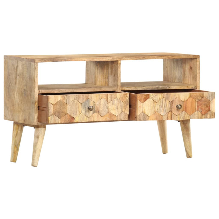 Tv-meubel 90x30x50 cm massief mangohout MeubelReus
