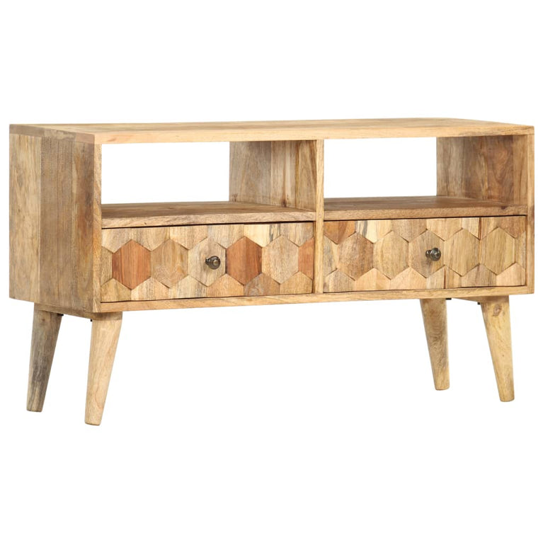 Tv-meubel 90x30x50 cm massief mangohout MeubelReus