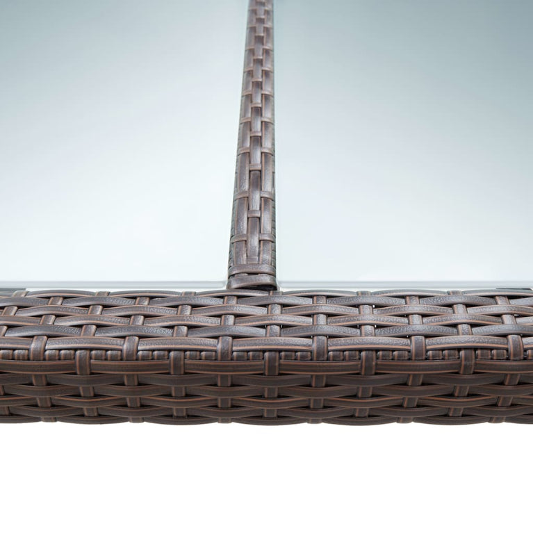 Tuintafel 200x150x74 cm poly rattan bruin MeubelReus