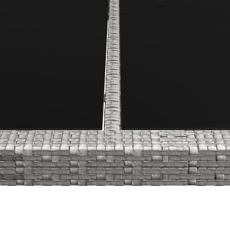 Tuintafel 200x150x74 cm poly rattan grijs MeubelReus