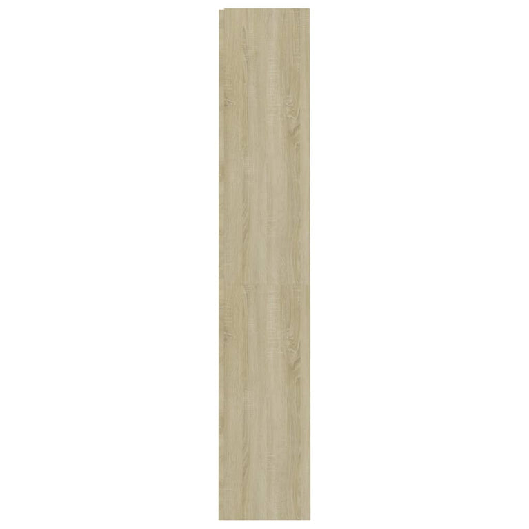 Boekenkast met 4 schappen 60x24x142 cm bewerkt hout sonoma eik MeubelReus