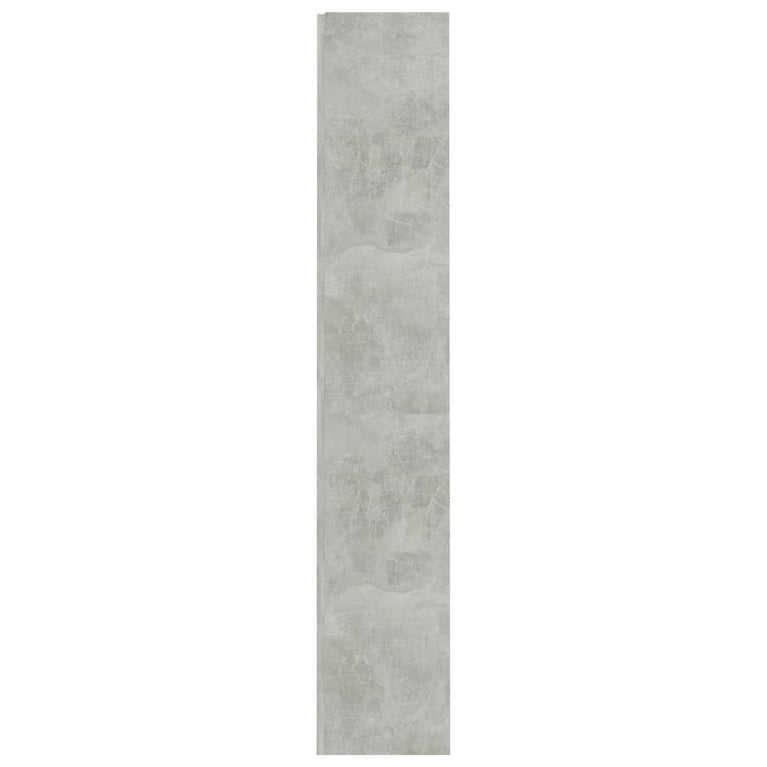 Boekenkast met 4 schappen 60x24x142 cm bewerkt hout betongrijs MeubelReus