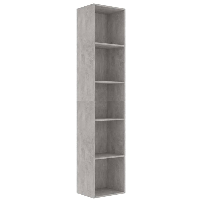 Boekenkast 40x30x189 cm spaanplaat betongrijs MeubelReus