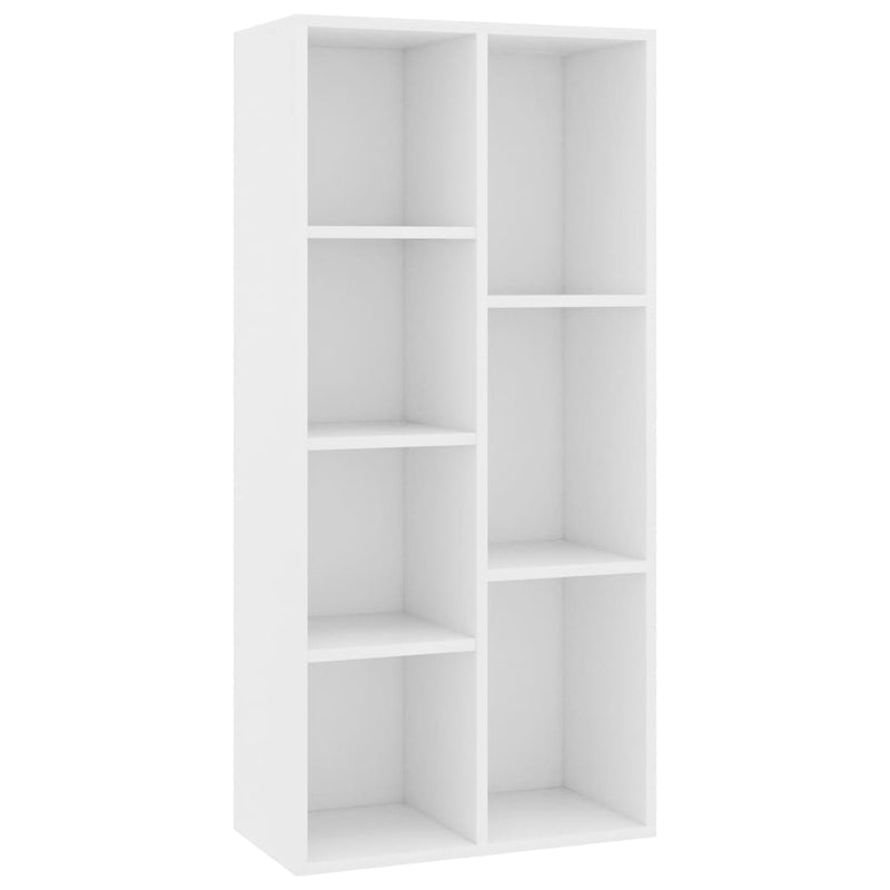 Boekenkast 50x25x106 cm bewerkt hout wit