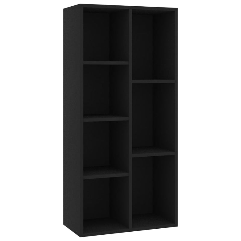 Boekenkast 50x25x106 cm bewerkt hout zwart MeubelReus