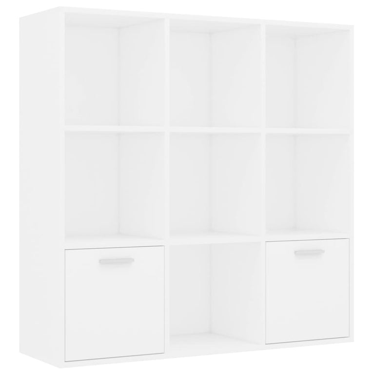 Boekenkast 98x30x98 cm spaanplaat wit