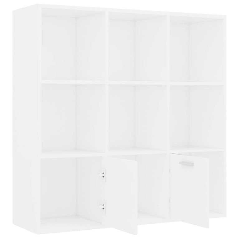 Boekenkast 98x30x98 cm spaanplaat wit