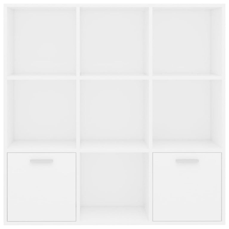 Boekenkast 98x30x98 cm spaanplaat wit