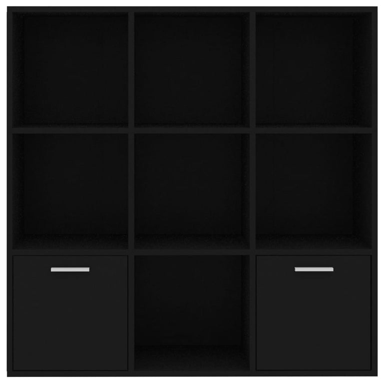Boekenkast 98x30x98 cm spaanplaat zwart MeubelReus