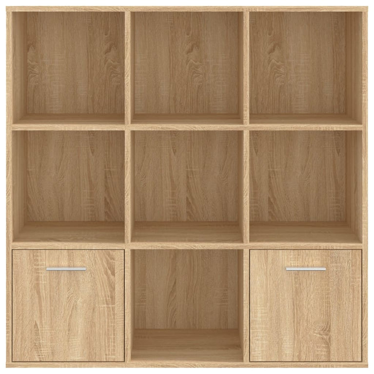 Boekenkast 98x30x98 cm spaanplaat sonoma eikenkleurig
