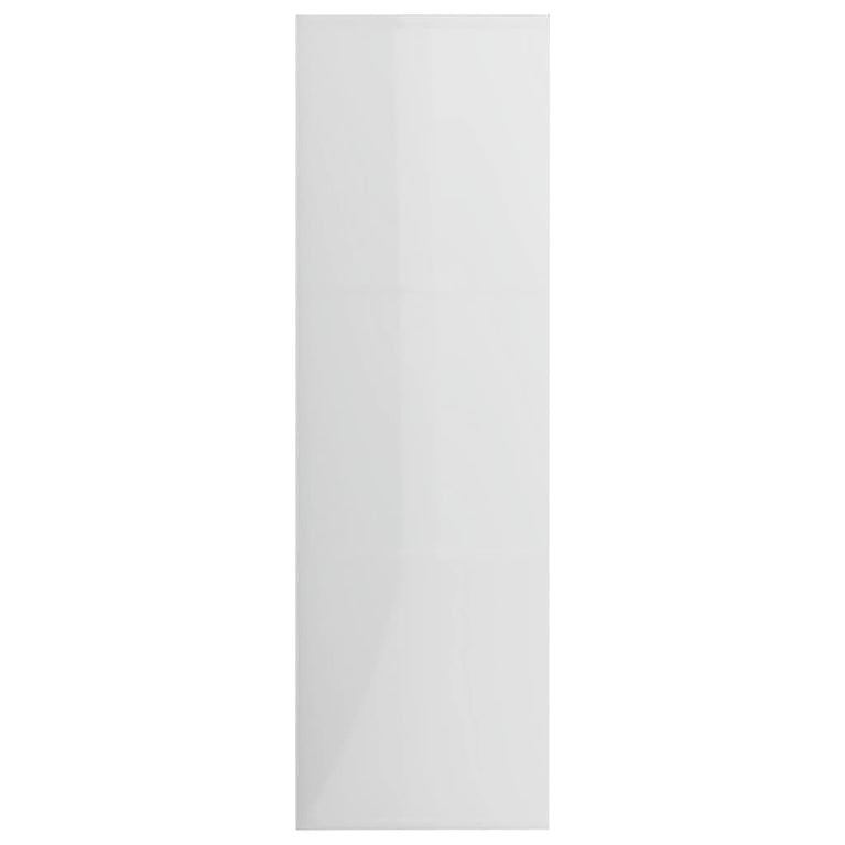 Boekenkast 98x30x98 cm spaanplaat hoogglans wit MeubelReus