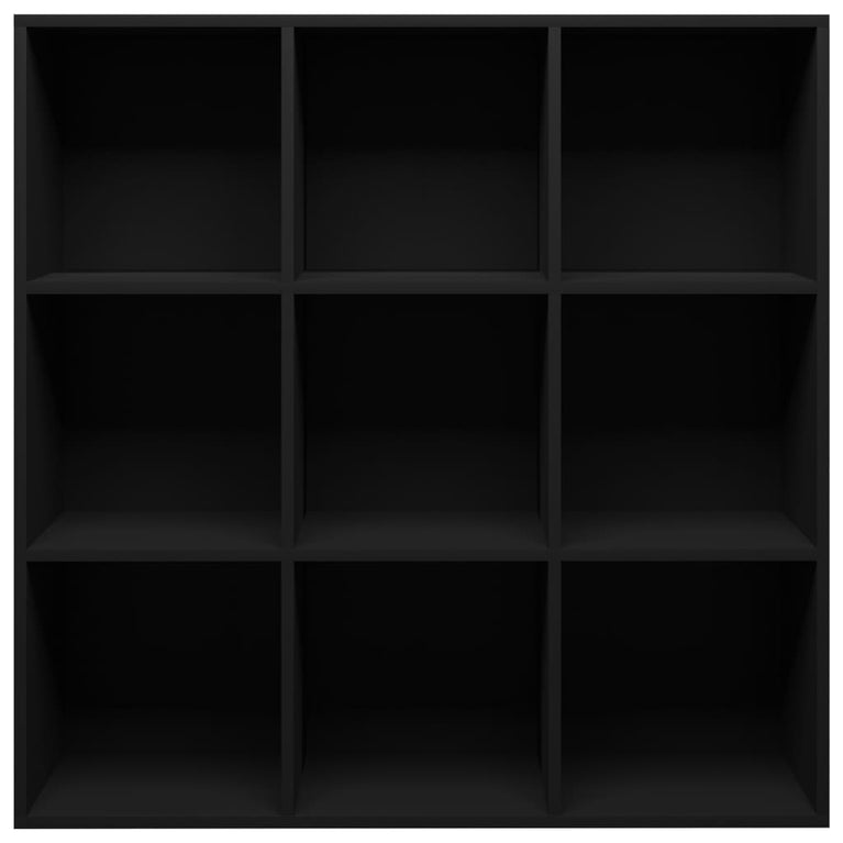 Boekenkast 98x30x98 cm spaanplaat zwart MeubelReus