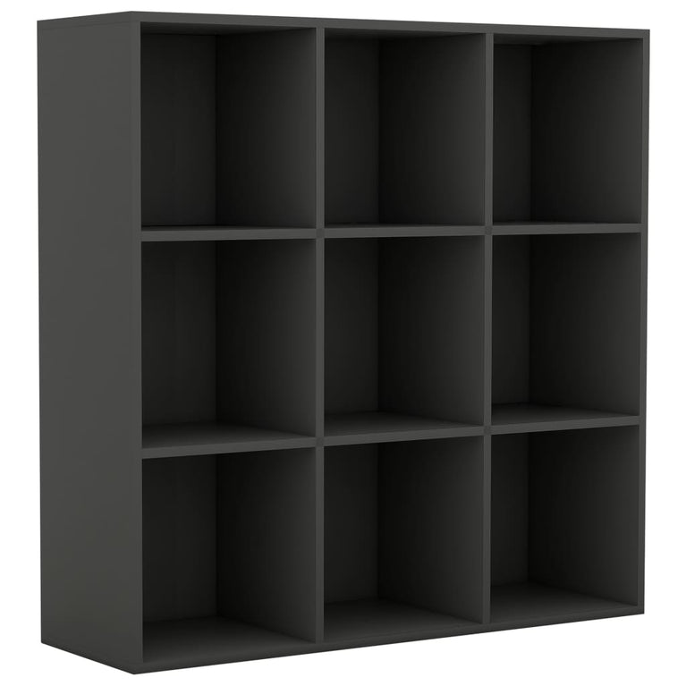 Boekenkast 98x30x98 cm spaanplaat grijs