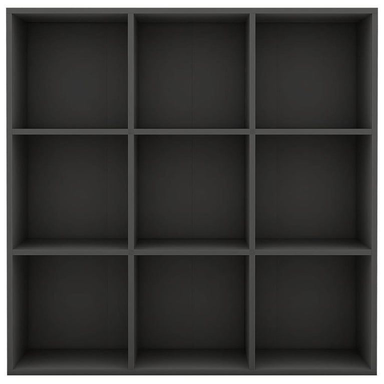 Boekenkast 98x30x98 cm spaanplaat grijs