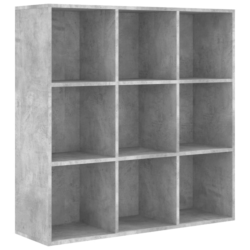 Boekenkast 98x30x98 cm spaanplaat betongrijs MeubelReus