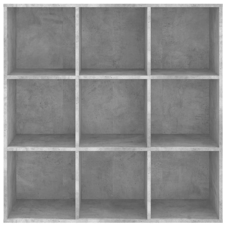 Boekenkast 98x30x98 cm spaanplaat betongrijs MeubelReus