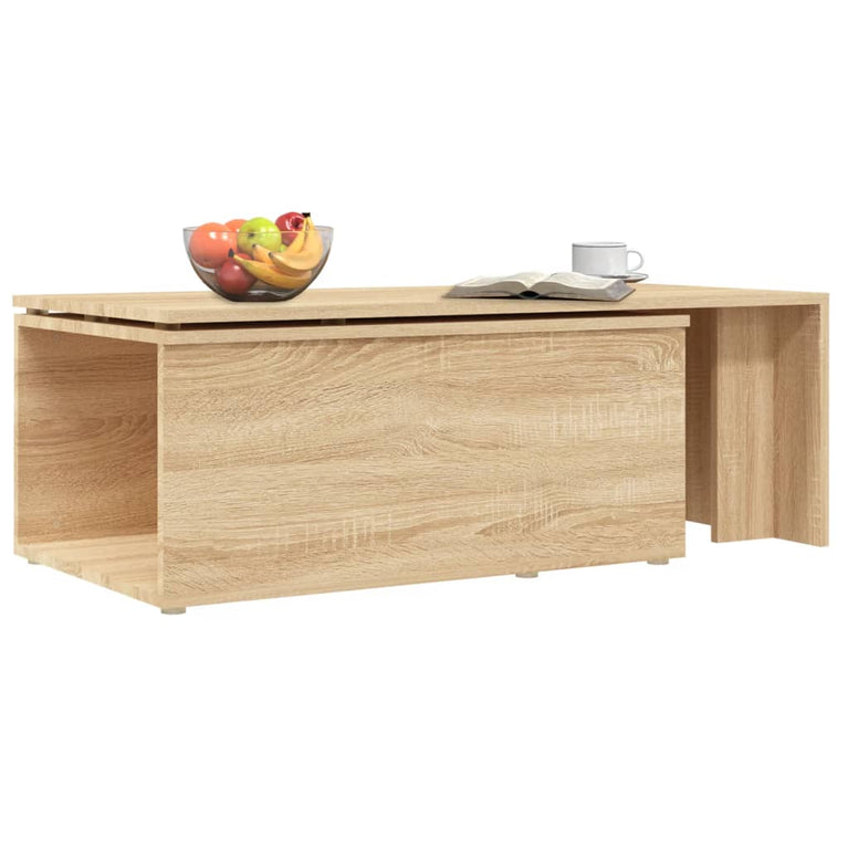 Salontafel 150x50x35 cm bewerkt hout sonoma eikenkleurig MeubelReus