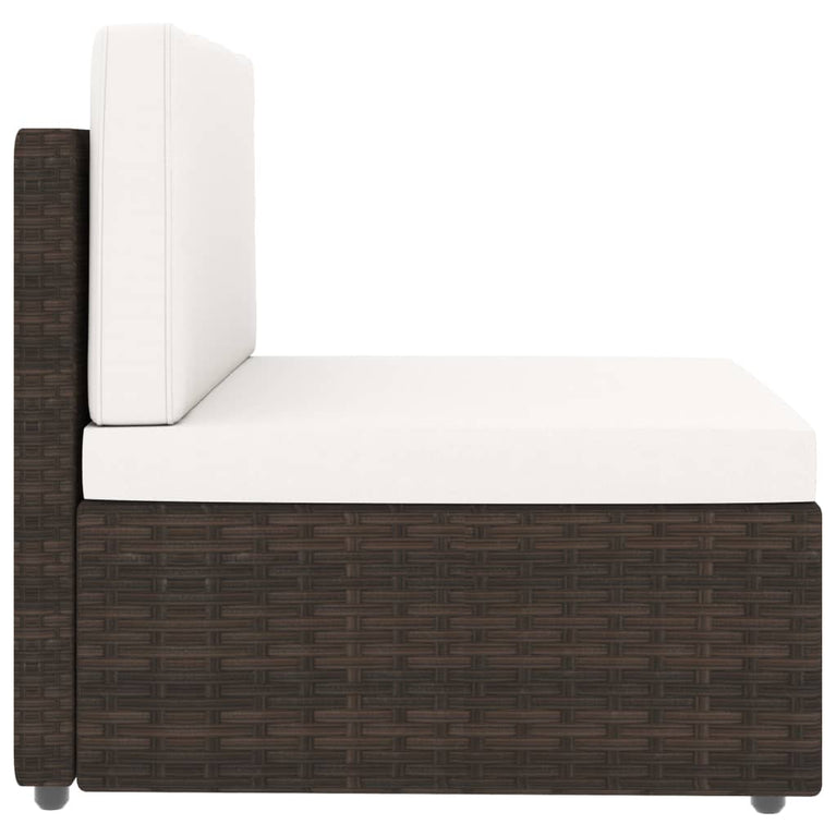 2-delige Loungeset poly rattan bruin MeubelReus